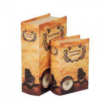 ブック型収納ボックス BOOK BOX 2個セット 28276 : オーバーフラッグ