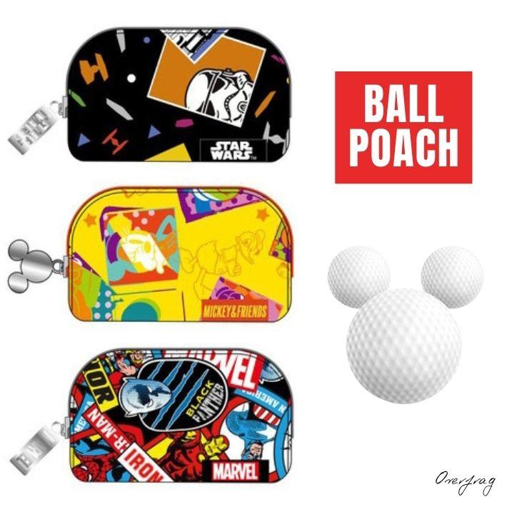 ミッキー マーベル スターウォーズ ゴルフ ボールケース 2個用 ボール