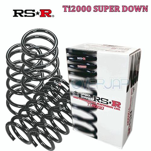 RSR - 【1台分前後仕かける】 T848TS TI2000 SUPER DOWN ダウンサス トヨタ アルファード GGH25W 2008/5〜2011/10 2GR-FE 3500 NA 4WD