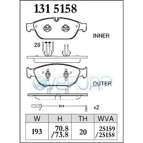 DIXCEL - P1315158 / 1355214 Premium うち切りパッド 1台分仕かける AUDI A7 4GCREC 2015/04〜2018/09 3.0 TFSI QUATTRO PR携帯電話見さだめる至要たる