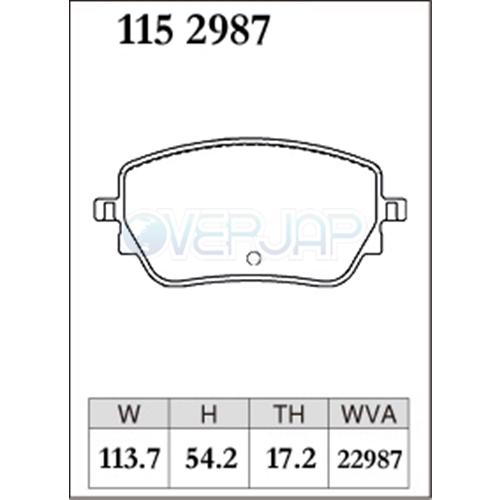 P1112944 / 1152987 DIXCEL プレミアム ブレーキパッド 1台分セット メルセデスベンツ X247 247684M 2021/04〜 GLB180 AMG LINE_2