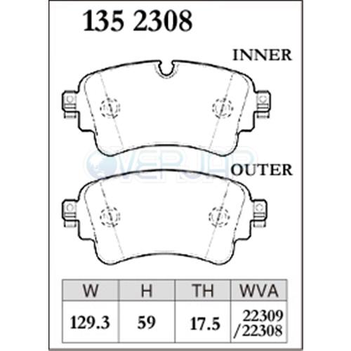 DIXCEL - X1315861 / 1352308 X印字機 うち切りパッド 1台分仕かける AUDI(アウディ) SQ5 FYCWGS/FYCWGA 2017/10〜2020/01 3.0 QUATTRO