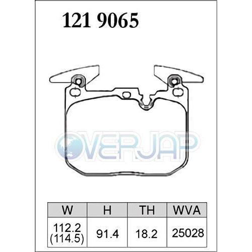 P1219065 / 1255474 DIXCEL Premium ブレーキパッド 1台分set BMW F31 3B20/8A20 320i [M SPORTS BRAKE][Fr:340mm Rr:345mm DISC]の画像