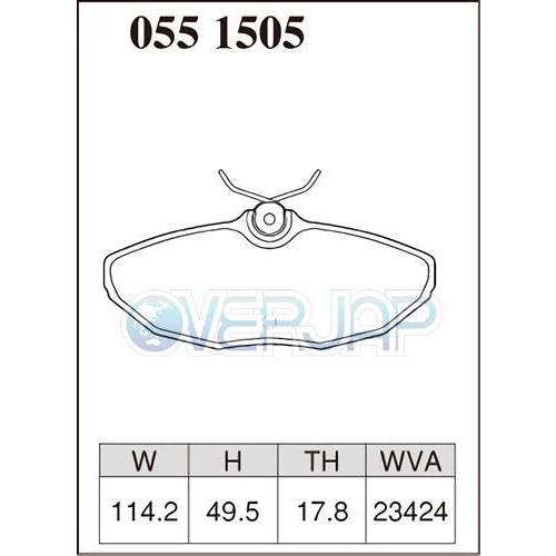 DIXCEL - P0511468 / 0551505 Premium うち切りパッド 1台分仕かける ジャガー S TYPE J01GA 1999/6〜2002/6 4.0 V8 車台No.〜M45254