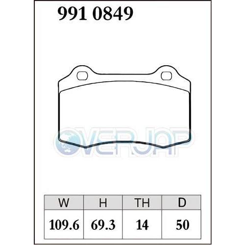 M0281001 / 9910849 DIXCEL Mタイプ ブレーキパッド 1台分セット ジャガー XK8 JEDA/JEDC/J41NB/J412A 4.0/4.2 V8 車台No.A00083〜 Brembo_1