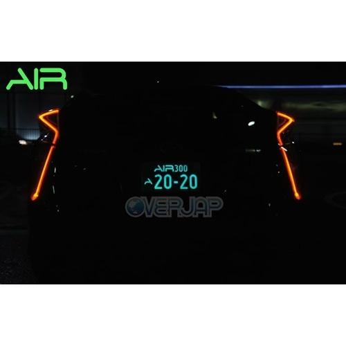 保証書付き‼️使用三ヶ月のみ❗️AIR LED式ナンバー 2mm厚 保証書付き