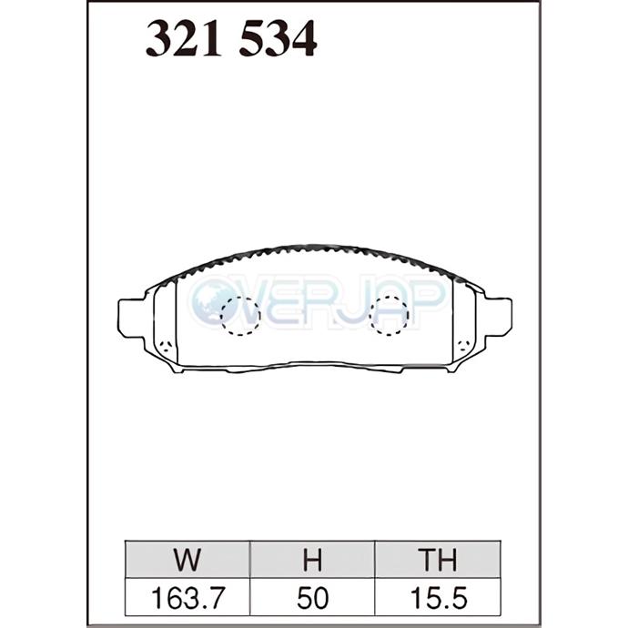 DIXCEL EC321534 / 325488 EC ブレーキパッド 1台分セット 日産 セレナ 