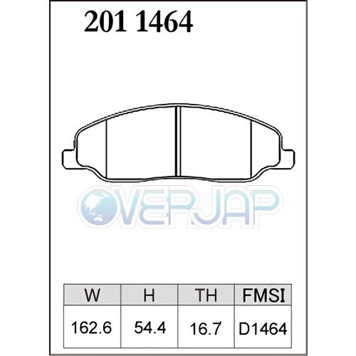 X2011464 / 2051465 DIXCEL Xタイプ ブレーキパッド 1台分セット FORD(フォード) MUSTANG 2011〜2014 3.7 V6_1