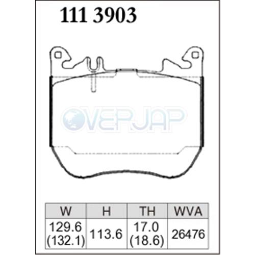 確認 DIXCEL（ディクセル） Z1113903 / 1156390 DIXCEL Zタイプ ブレーキ
