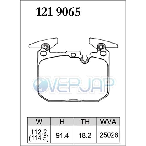 P1219065 / 1255474 DIXCEL Premium ブレーキパッド 1台分セット BMW F30 3F30 340i [M SPORTS BRAKE][フロント：370mm リア：345mm DISC]の画像