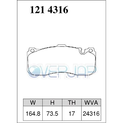 DIXCEL - Z1214316 / 1254315 Z印字機 うち切りパッド 1台分仕かける BMW E82 UC35 2008/2〜2010/4 135i
