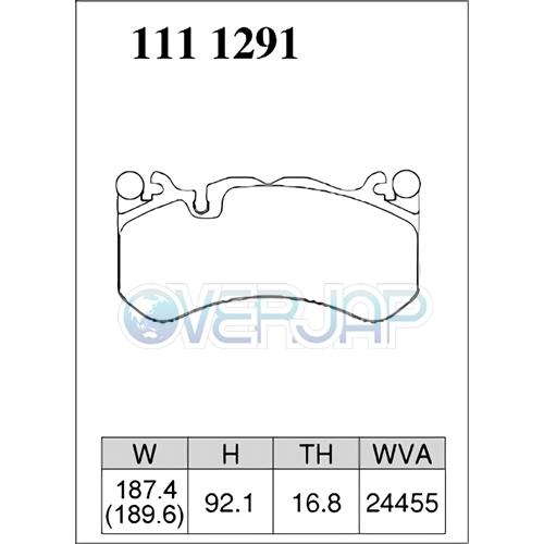 Z1111291 / 1155216 DIXCEL Zタイプ ブレーキパッド 1台分セット MERCEDESBENZ(メルセデスベンツ) W166 166074 2012/6〜2015/10 ML63 AMG