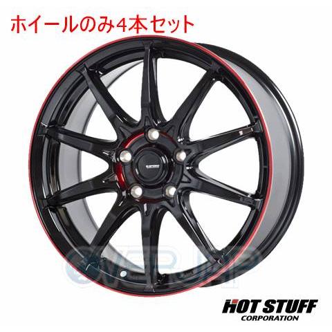 4本セット HOT STUFF G.SPEED P-05R ブラック&レッドクリア (BK/RED