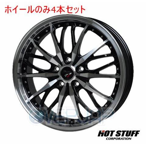 ぽ*☆様 ブラックホイール 18インチ 4本セット 4本セット HOT STUFF Precious HM3 メタリックブラックポリッシュ (BK