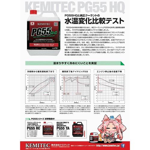 【合計6L】 KEMITEC PG55 HQ クーラント 1台分セット スズキ エブリイプラス/エブリイランディ DA32W G13B 1300cc｜overjap｜03