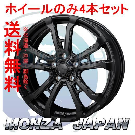 4本セット MONZA JAPAN HI BLOCK VILAS サテンブラック (SBK) 17インチ