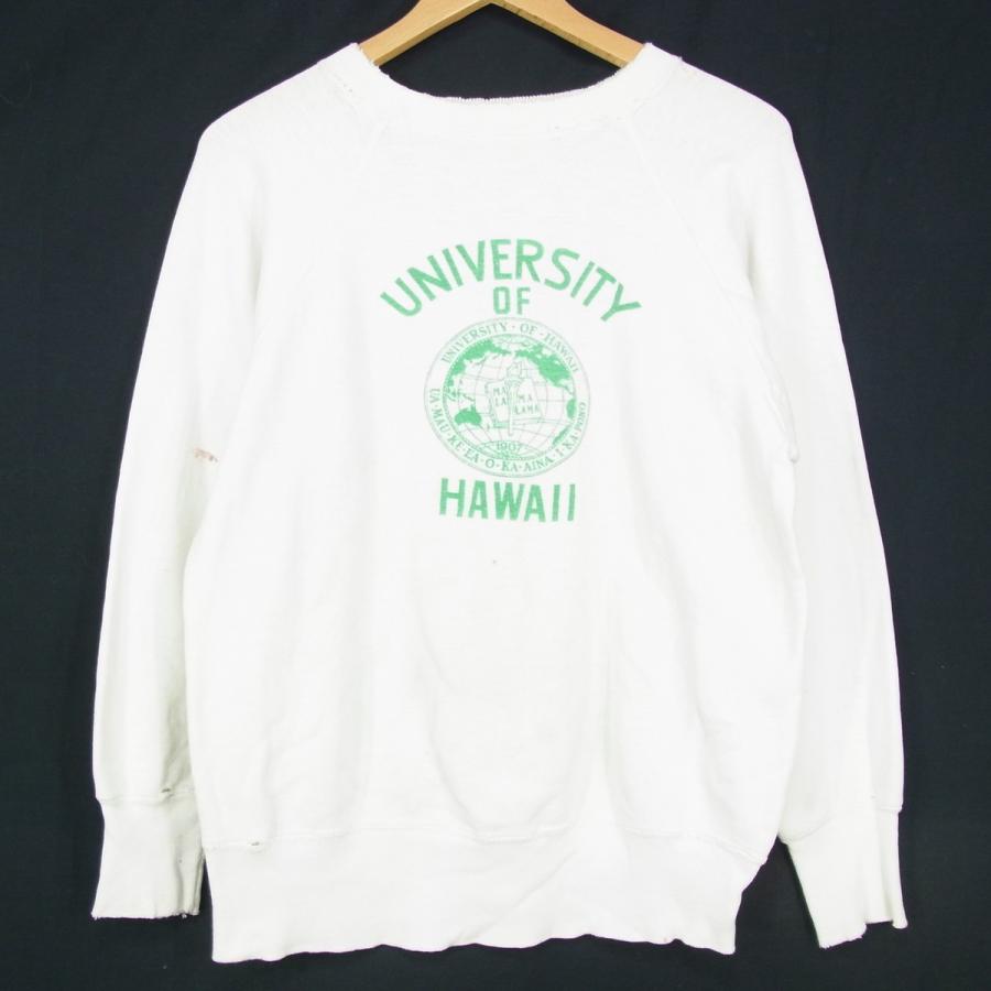中古 Unknown 50 60s ヴィンテージ スウェット 4本針 4段染み込み カレッジロゴ 白 メンズ レディース オーバーラップヤフー店 通販 Yahoo ショッピング