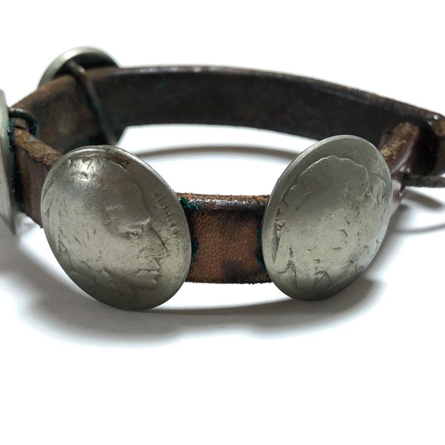 ショップ ゴローズ goro's コンチョ 5セント レザー バングル