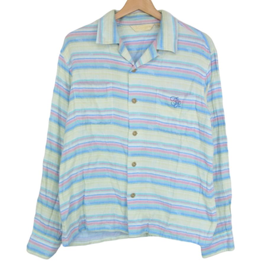 中古 The Stylist Japan ザ スタイリストジャパン ガーゼシャツ ボーダー マルチカラー M 開襟 Tenderloin テンダーロイン メンズ レディース Overlap Marcydorn 通販 Yahoo ショッピング