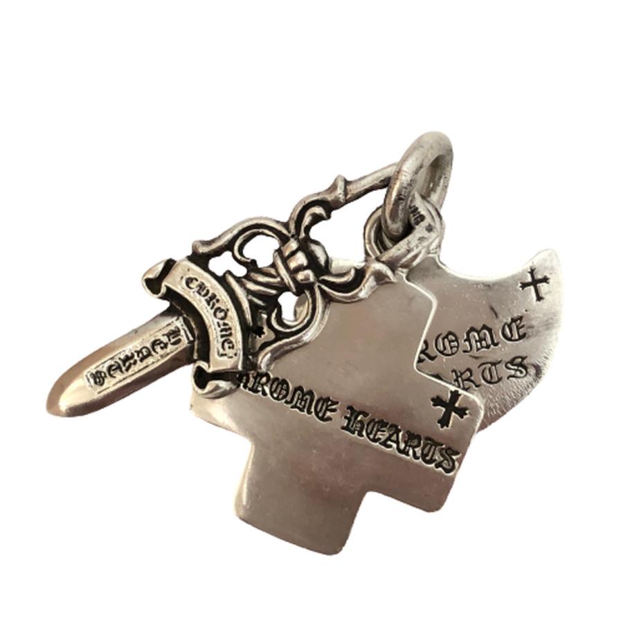 中古 クロムハーツ Chrome Hearts ネックレス スリー トリンケッツ 現行 3 Trinkets ペンダント トップ チャーム シルバー メンズ レディース オーバーラップヤフー店 通販 Yahoo ショッピング