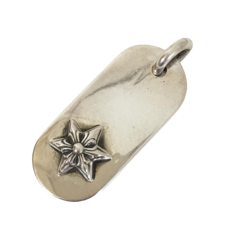 中古】クロムハーツ CHROME HEARTS ネックレス ドッグタグ レイズド 