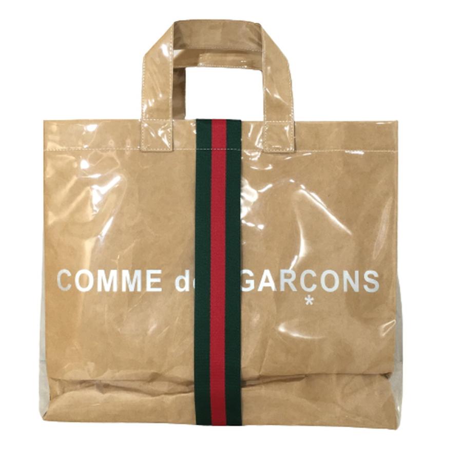 【中古】COMME des GARCONS コムデギャルソン GUCCI グッチ PVC トートバッグ シェリーライン HAPPY HOLIDAYS 限定｜overlap