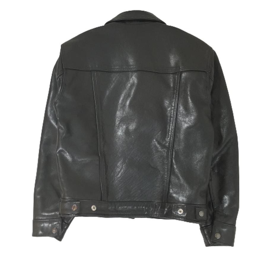 【中古】VANSON バンソン DJLE レザー ジャケット リー Lee 101J タイプ Gジャン型 シングル ライダース 廃盤 38 : ...