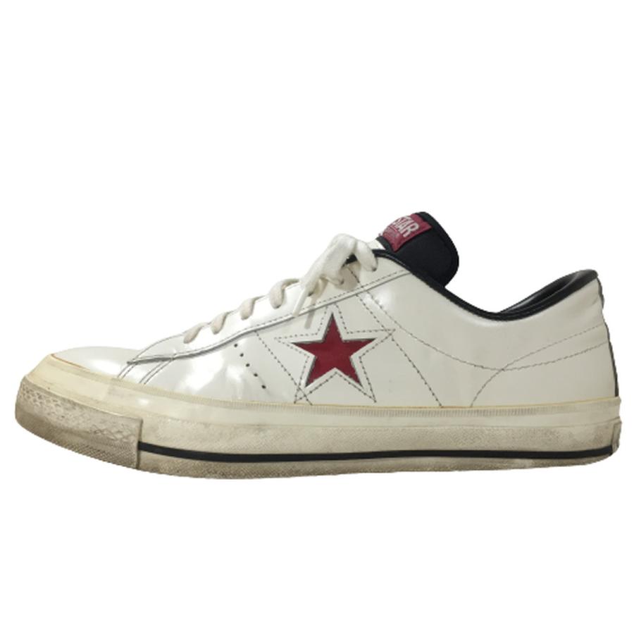 CONVERSE ONE STAR J コンバース ワンスター レザー ホワイト レッド 