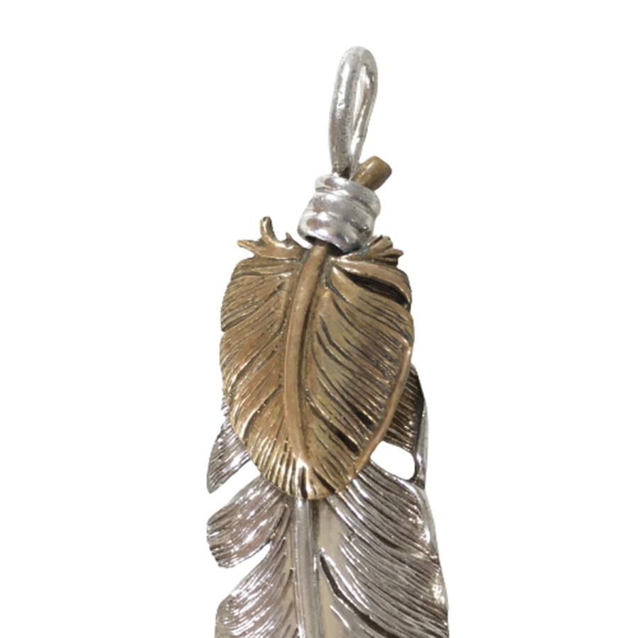 SAAD 特大ブロンズハートフェザー SAAD特大、大ブロンズハートフェザーネックレス