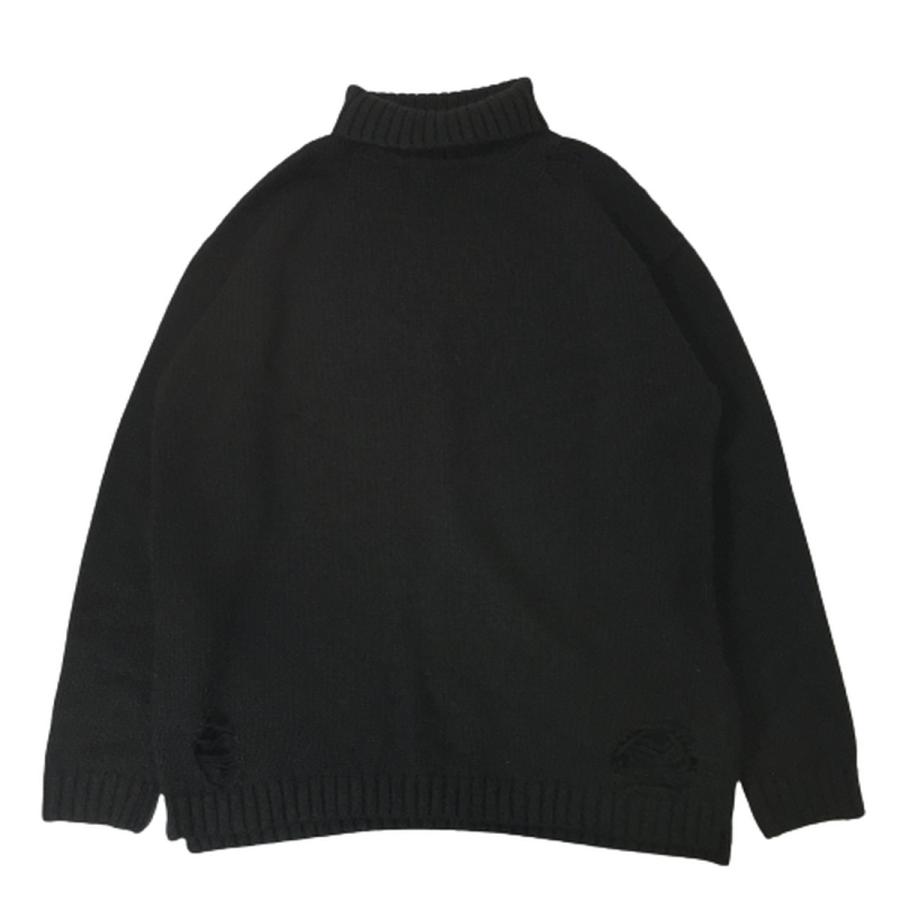 STAMPD スタンプド ダメージ加工 ニット セーター タートルネック 