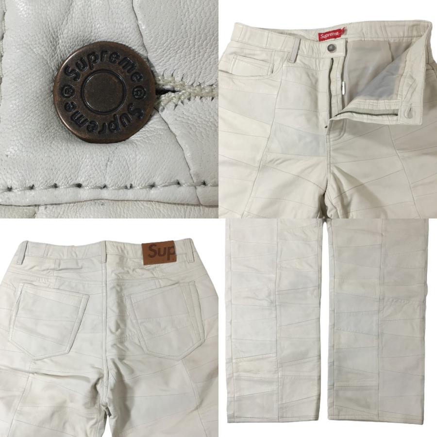 Supreme 未使用品 シュプリーム 23SS レザーパンツ Patchwork
