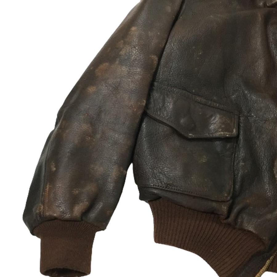 40s VINTAGE USAAF A-2ジャケット スコードロン 実物の画像