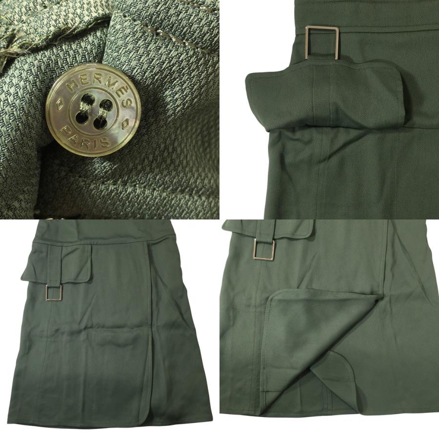 HERMES 20SS エルメス ナデージュ シルク混ワンピース 34 : オーバー