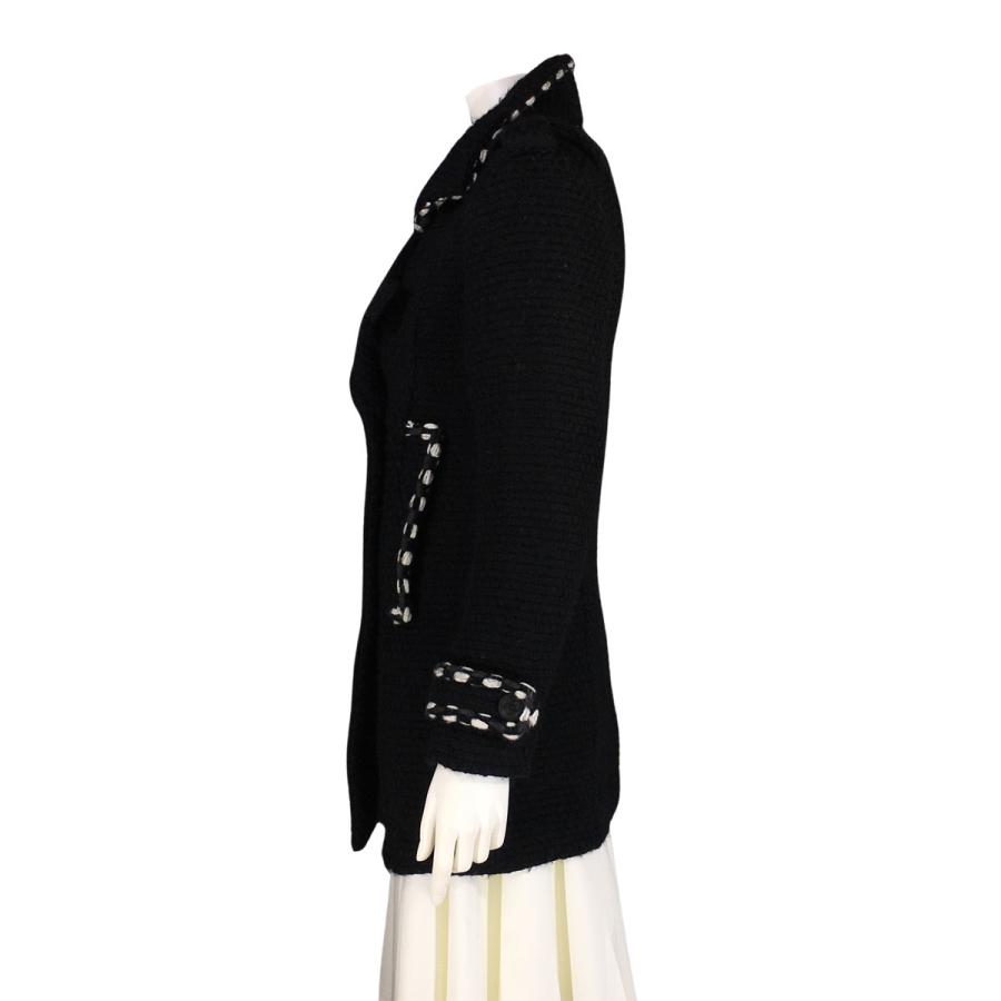 CHANEL シャネル ツイードニットコート ウールコート Pコート P39 2010