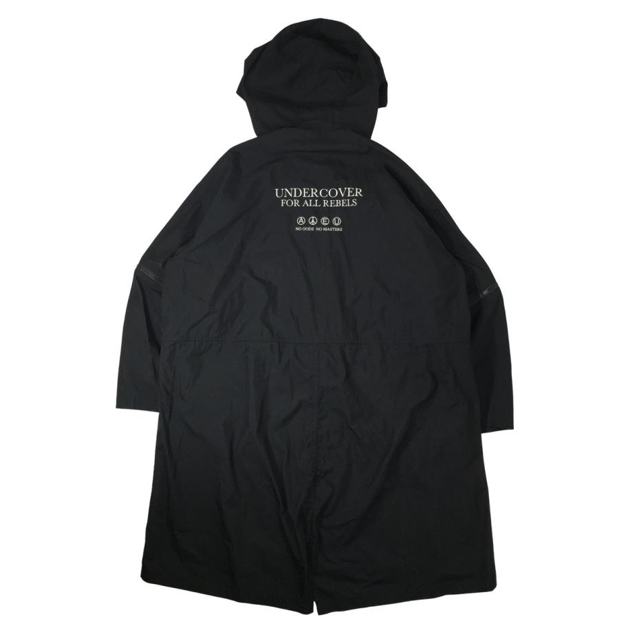 UNDERCOVER アンダーカバー Nyギャバモッズコート UP1D4302-2 24SS ブラック 2 UNDERCOVER アンダーカバー Nyギャバモッズコート UP1D4302-2 24SS