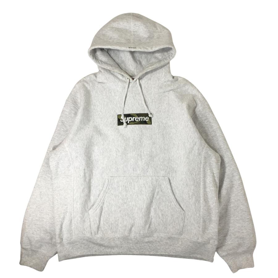 シュプリーム Supreme Box Logo Hooded Sweatshirt Camo Ash Grey 23AW