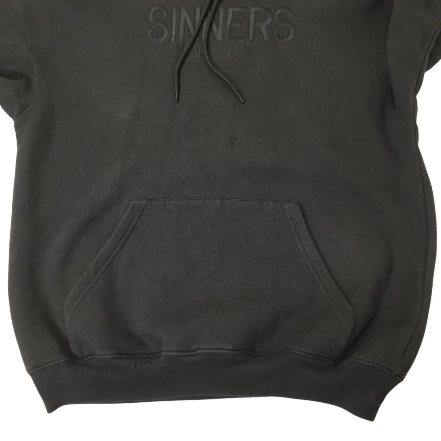 バレンシアガ BALENCIAGA SINNERS パーカー シナーズ プルオーバー ブラック 487209 TBV45 国内正規品 XS 2411140105.jpg