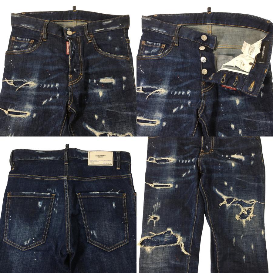 DSQUARED2 Skater JEAN スケーター ジーンズ クラッシュ加工 デニム