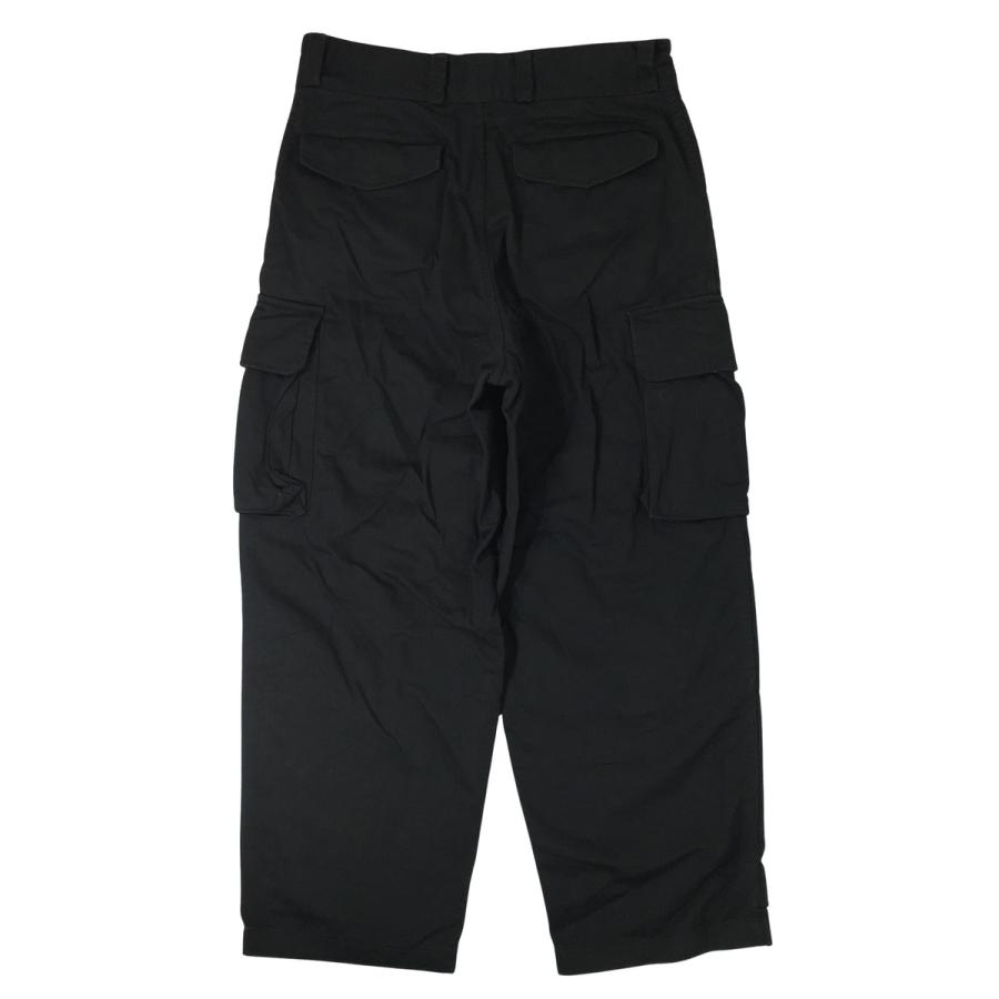 ALIER AIZENAY カーゴパンツ ヘリンボーン ミリタリー ブラック 軍パン