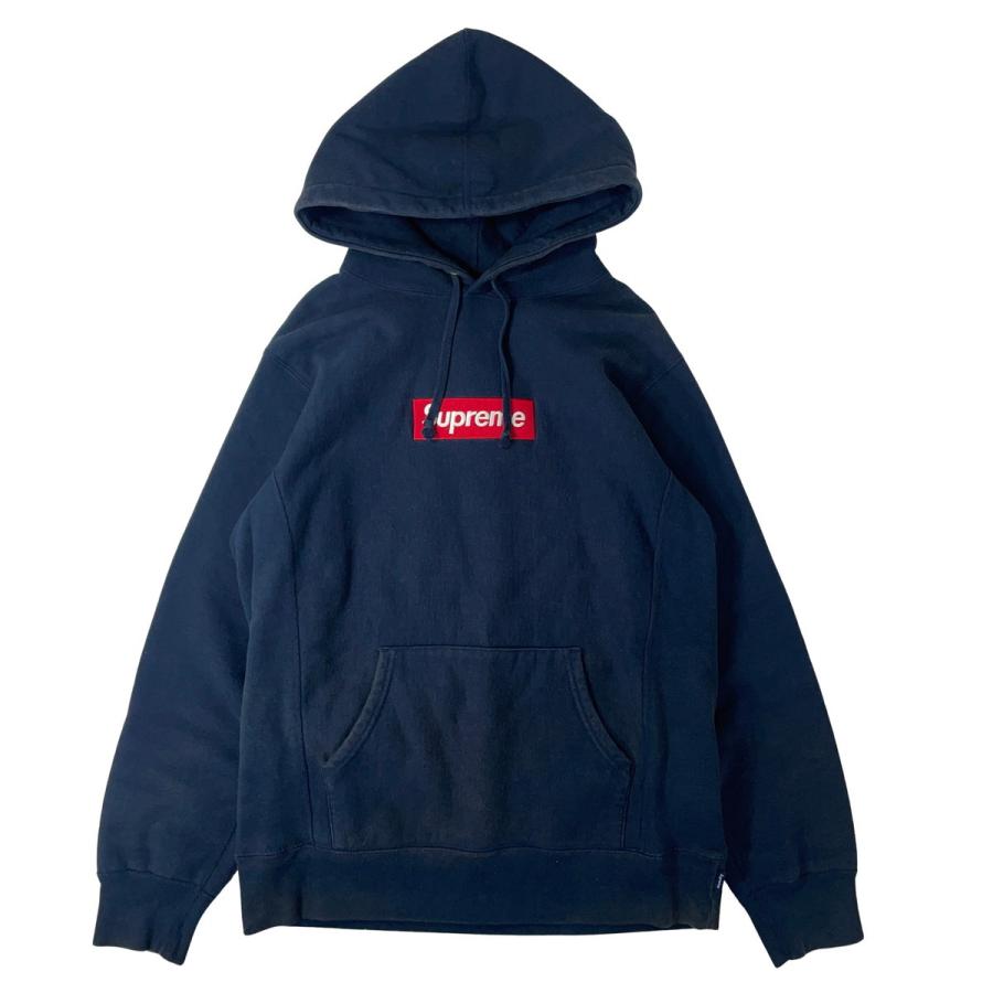 Supreme box logo hoodie navy M パーカー Supreme（シュプリーム） Supreme Box Logo Hooded Sweatshirt NAVY