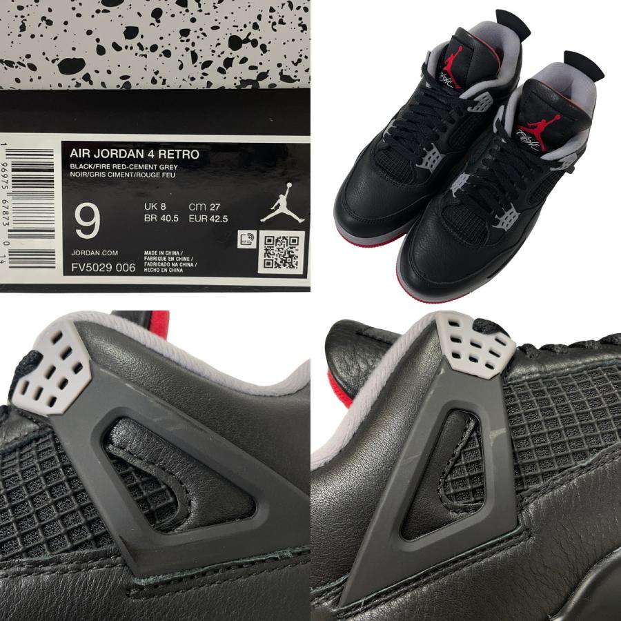 NIKE（ナイキ） 良品 NIKE AIR JORDAN 4 RETRO Bred Reimagined AJ4
