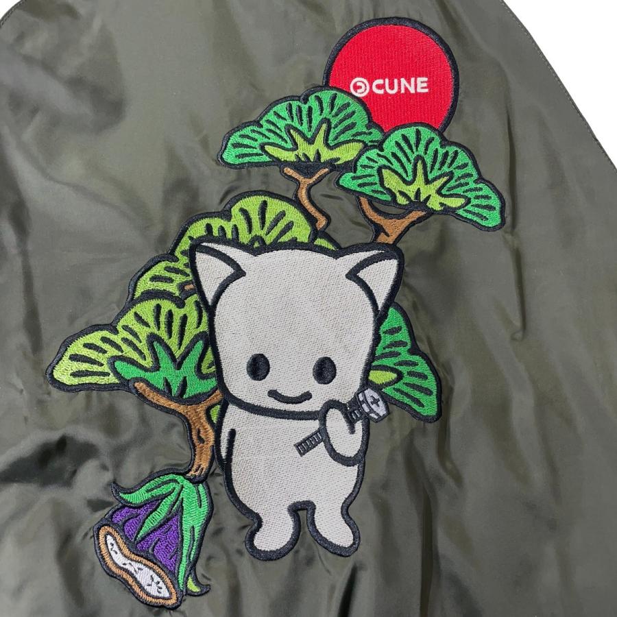 CUNE（キューン） ネコスカジャン リバーシブル キルティング