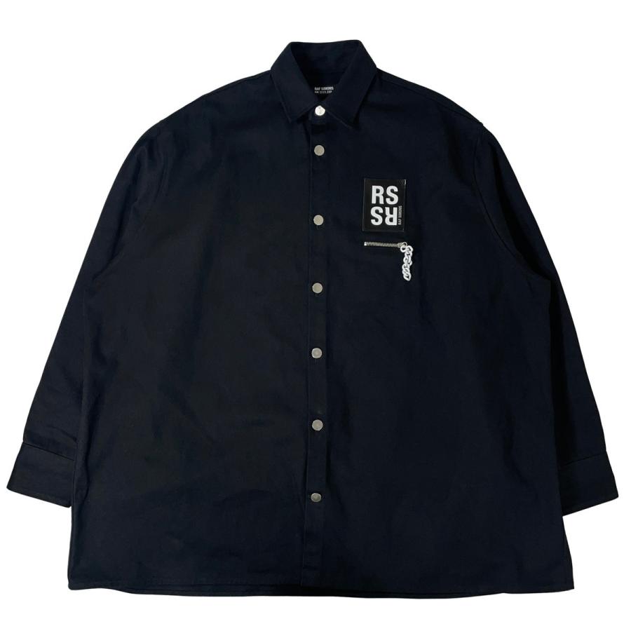 RAF SIMONS（ラフ シモンズ） RAF SIMONS BIG FIT DENIM SHIRT BLACK