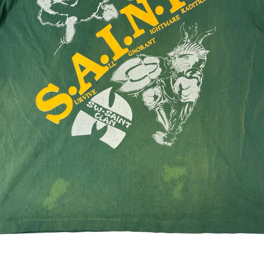 トップス SAINT MICHAEL 24SS PTP SM-YS8-0000-C50 SAINT Mxxxxxx]PTP _LS TEE/SR TO SS/BLACK(SM-YS8-0000-C50