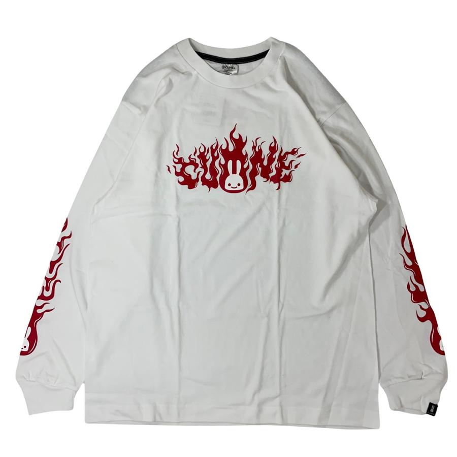 CUNE（キューン） 未使用品 ロングTシャツ L/S Tee ファイヤー ロンT 