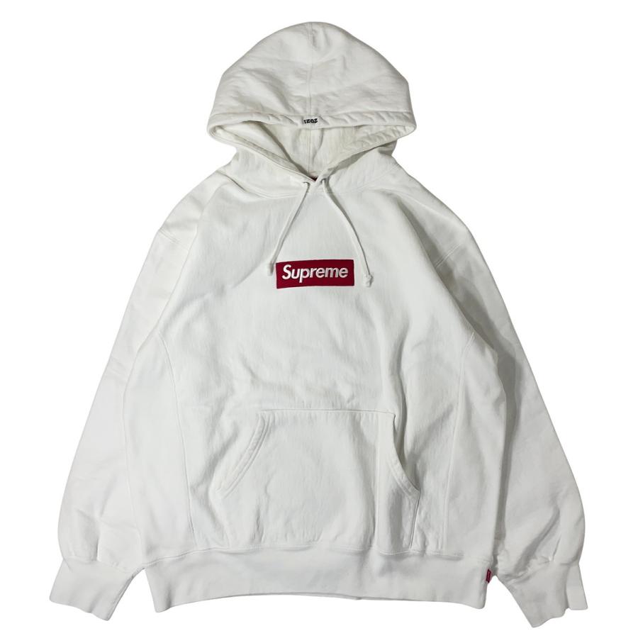 【美品】シュプリーム ボックス ロゴ フーディー スウェットシャツ ホワイト Supreme（シュプリーム） Supreme Box Logo Hooded Sweatshirt WHITE