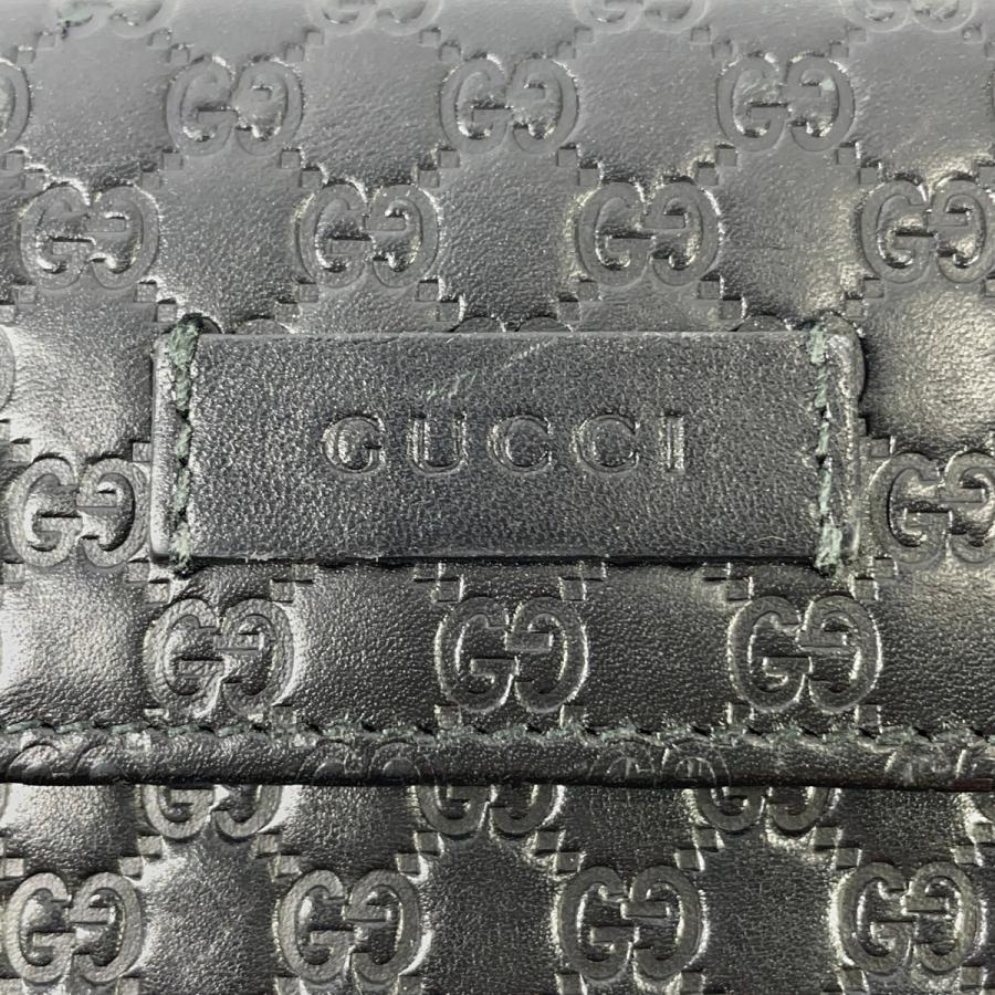 【激レア 美品】グッチ　GUCCI 二つ折り　長財布　フラップ　マイクロシマ GUCCI グッチ 長財布 多収納 二つ折りラウンドジップ小銭入れ
