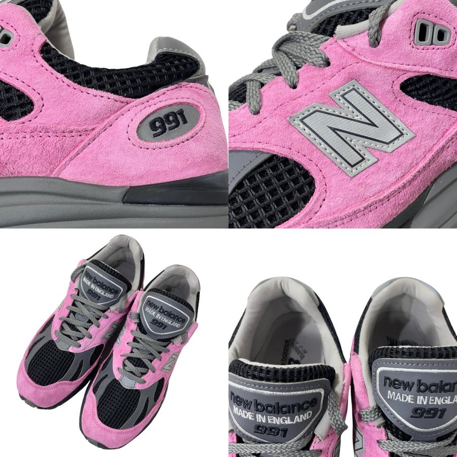靴 New Balance 991V2 \"Black/Pink\" atmos japan限定カラー New Balance 『991v2 “Black Pink”』が