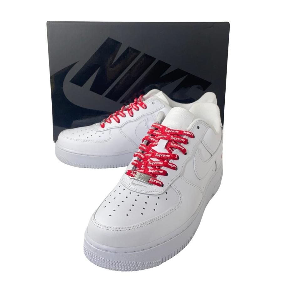 #ナイキNike Air Force 1 Supreme ホワイト 27cm美品 NIKE シュプリーム ナイキ エアフォース1 ロー SUPREME AIR