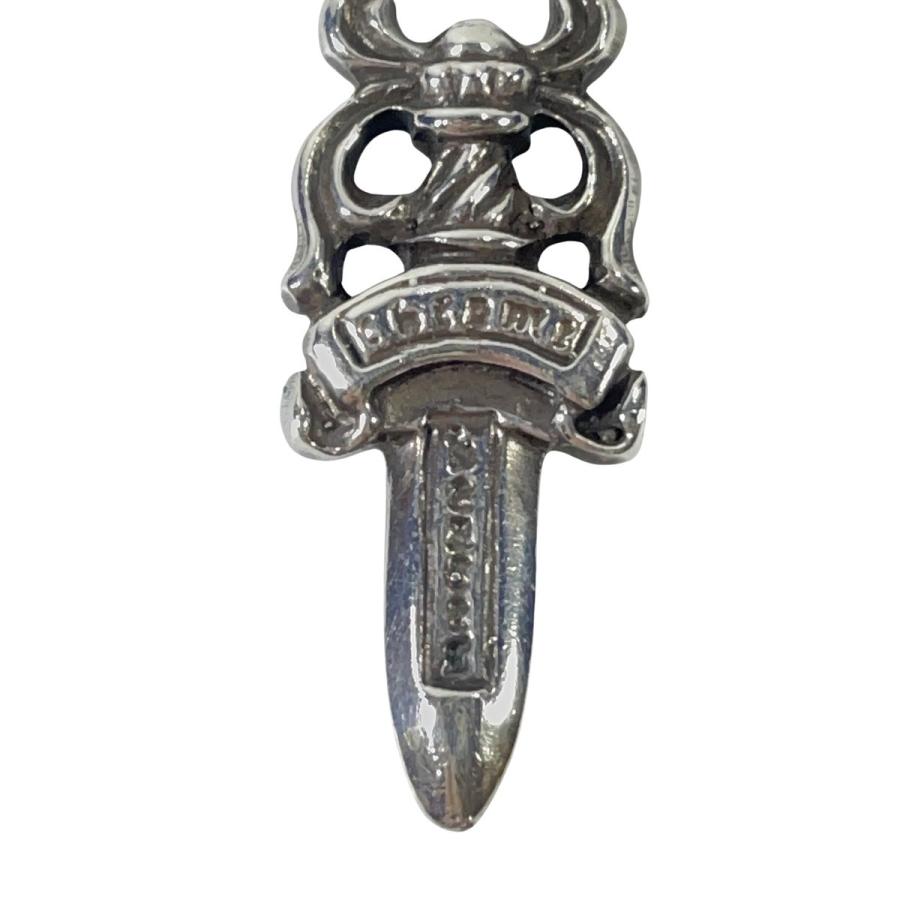 【CHROME HEARTS】シルバーダガー　ジップ　ペンダントトップ CHROME HEARTS クロムハーツ ネックレス ダガー #5 ジッパープル
